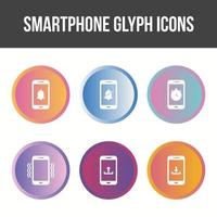 smartphone en mobiele apps vector icon set