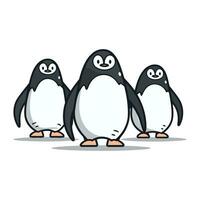 schattig pinguïn tekenfilm vector illustratie. grappig pinguïn icoon. schattig pinguïn icoon.