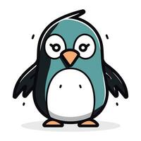 schattig pinguïn tekenfilm ontwerp. vector illustratie eps 10.