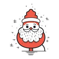 de kerstman claus. vrolijk Kerstmis en gelukkig nieuw jaar. vector illustratie.