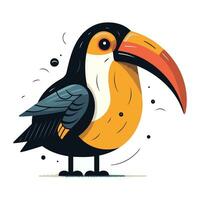 toekan vogel. vector illustratie van een tekenfilm toekan.