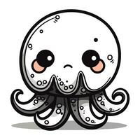 schattig Octopus tekenfilm mascotte karakter vector illustratie.