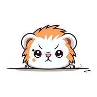 schattig hamster. vector illustratie. geïsoleerd Aan wit achtergrond.