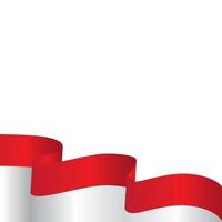 indonesië vlag vectorillustratie vector