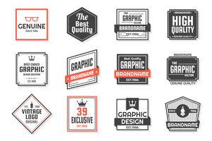 Vintage Retro Vector Logo voor banner