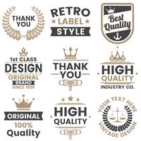 Vintage Retro Vector Logo voor banner