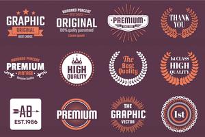 Vintage Retro Vector Logo voor banner