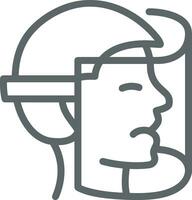 veiligheid helm icoon symbool beeld vector. illustratie van de hoofd beschermer industrieel ingenieur arbeider ontwerp beeld vector