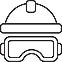 veiligheid helm icoon symbool beeld vector. illustratie van de hoofd beschermer industrieel ingenieur arbeider ontwerp beeld vector