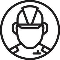 veiligheid helm icoon symbool beeld vector. illustratie van de hoofd beschermer industrieel ingenieur arbeider ontwerp beeld vector