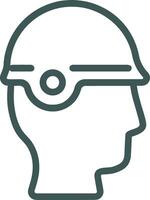 veiligheid helm icoon symbool beeld vector. illustratie van de hoofd beschermer industrieel ingenieur arbeider ontwerp beeld vector