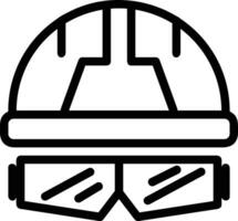 veiligheid helm icoon symbool beeld vector. illustratie van de hoofd beschermer industrieel ingenieur arbeider ontwerp beeld vector