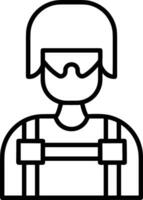 veiligheid helm icoon symbool beeld vector. illustratie van de hoofd beschermer industrieel ingenieur arbeider ontwerp beeld vector