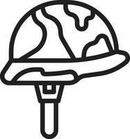 veiligheid helm icoon symbool beeld vector. illustratie van de hoofd beschermer industrieel ingenieur arbeider ontwerp beeld vector