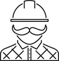 veiligheid helm icoon symbool beeld vector. illustratie van de hoofd beschermer industrieel ingenieur arbeider ontwerp beeld vector