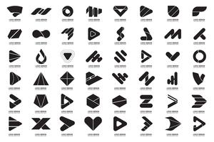 Modern minimaal Vectorembleem voor banner vector