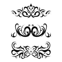 y2k gotisch hart, vlinder, neo tribal vormen tatoeëren. hand- getrokken retro ontwerp elementen in jaren 90, jaren 2000 stijl. vector illustratie