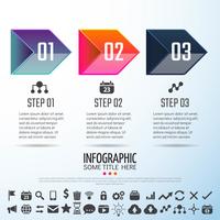 Pijl Infographics ontwerpsjabloon vector