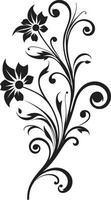 mysticus onyx bloei romantisch gotisch bloemen vector