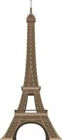 eiffel toren, Parijs, Frankrijk. geïsoleerd Aan wit achtergrond vector illustratie.