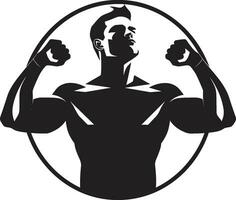 gebeeldhouwd uitmuntendheid monochromatisch vector van buigen prestatie buigen kunstenaarstalent zwart vector eerbetoon naar bodybuilders heerlijkheid