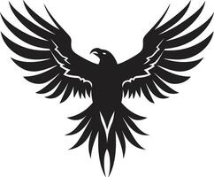 zwart havik roofdier logo een vector logo voor de onoverwinnelijk roofdier havik een zwart vector logo voor de legendarisch