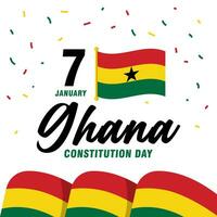 gelukkig Ghana grondwet dag illustratie vector achtergrond. vector eps 10