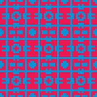 een rood en blauw meetkundig patroon vector