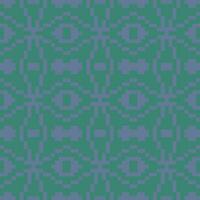 een pixel patroon in groen en Purper vector