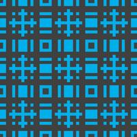 een blauw en zwart patroon met pleinen vector