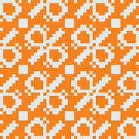 een oranje en wit patroon met een kruis Aan het vector