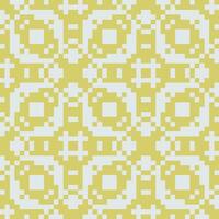 een geel en wit patroon met pleinen vector