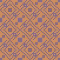 een patroon met pleinen in Purper en oranje vector