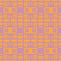 een patroon met pleinen en rechthoeken in Purper en oranje vector