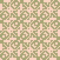 een pixel patroon in roze en groen vector