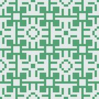 een groen en wit meetkundig patroon vector