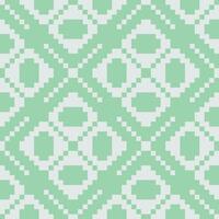 een groen en wit meetkundig patroon vector