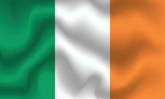 vlak illustratie van Ierland vlag. Ierland vlag ontwerp. Ierland Golf vlag. vector