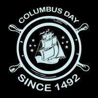 gelukkig Columbus dag t overhemd ontwerp, gelukkig Columbus dag Verenigde Staten van Amerika Amerika ontwerp vector