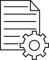 geschreven reglement icoon. instructie icoon vector