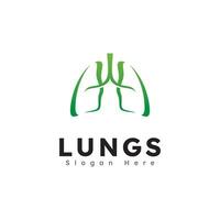 longen Gezondheid logo icoon vector illustratie ontwerp