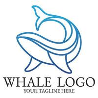 logo beeld ontwerp illustratie van een walvis. vector