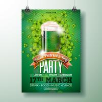 Saint Patrick&#39;s Day Party Flyer vector