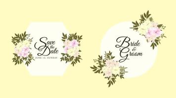 zomer bloemen wenskaart label frame met bloeiende tuin bloemen vector