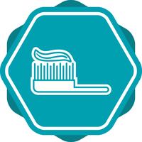 Tandenborstel gevuld pictogram vector