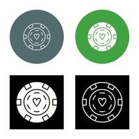 uniek poker chips vector icoon