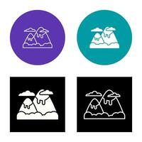 berg vector pictogram