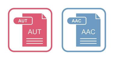 aac en automatisch icoon vector