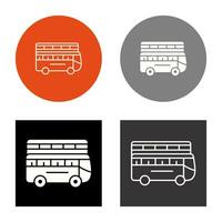 dubbele bus vector icoon