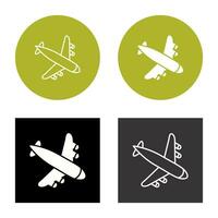 landen vliegtuig vector icoon